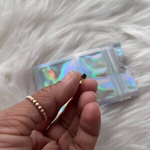 The Last Line Sapphire Stud Earring-Single